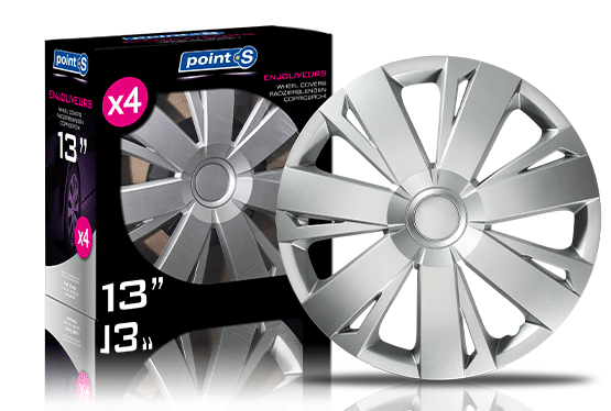Enjoliveurs Point S Energy Silver 13" (boîte de 4)