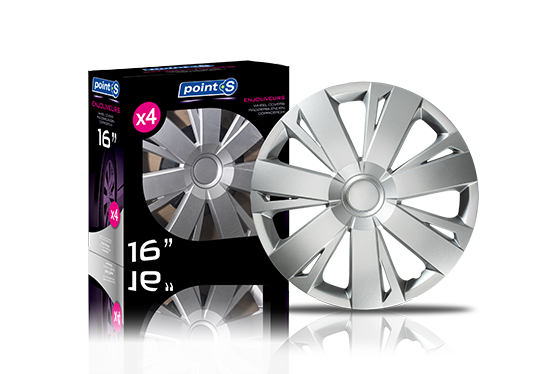 Enjoliveurs Point S Energy Silver 16'' (boîte de 4)